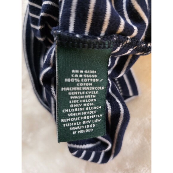 Ralph Lauren Women's Small Blue And White Blouse - Picture 5 of 9